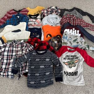 Lot of 2T Long Sleeve Shirts